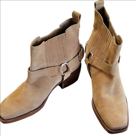 Sam Edelman Shoes - Sam Edelman Bellamie Western Harness Cowgirl Ankle Boots Size 10